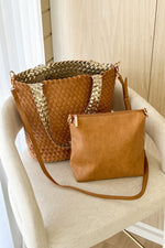 Ray 2 Piece Set Woven Tote