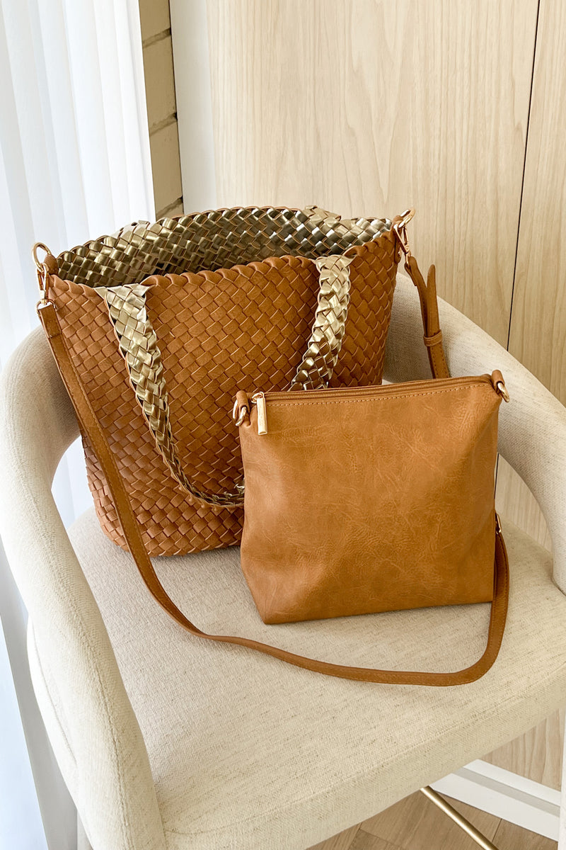 Ray 2 Piece Set Woven Tote