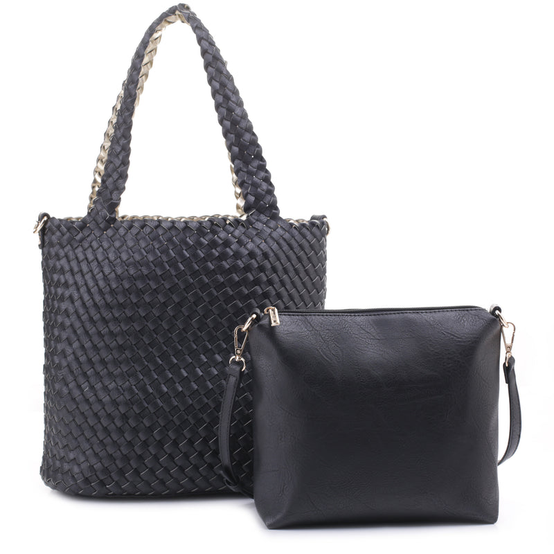 Ray 2 Piece Set Woven Tote