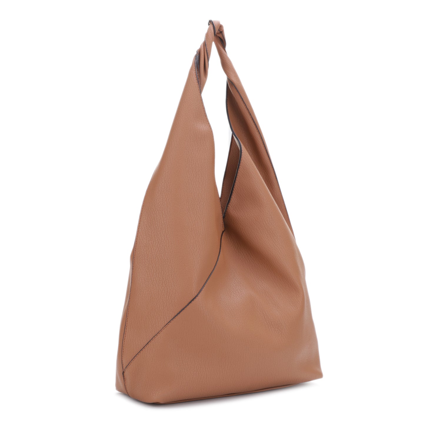 Allegria Woven Small Vegan Leather Shoulder Bag Khakhi