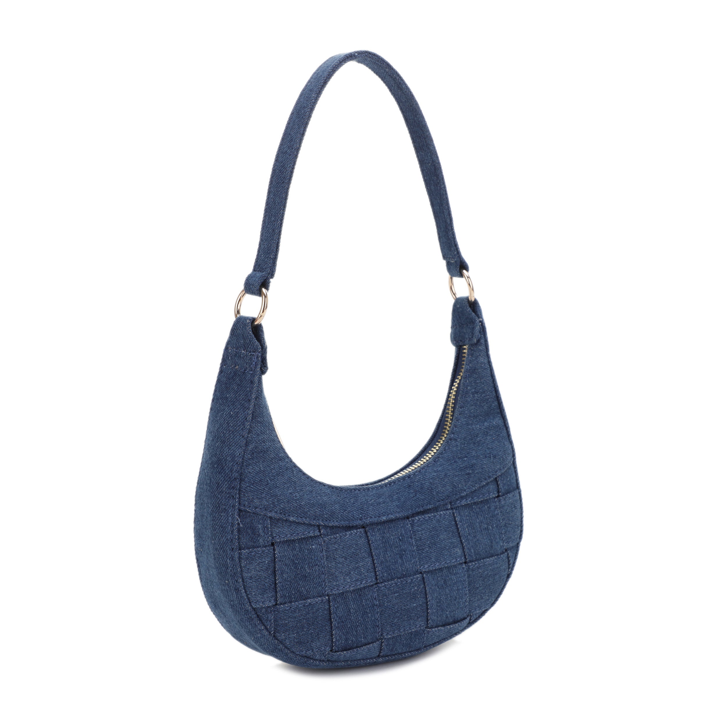 Denim best sale baguette bag