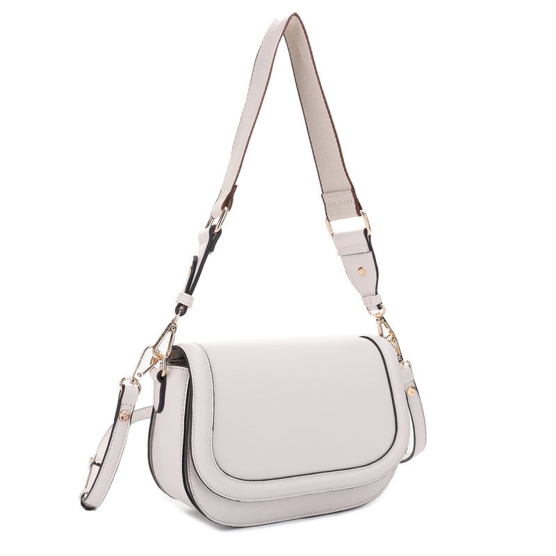 Kiana Double Strap Flap Shoulder Crossbody Bag