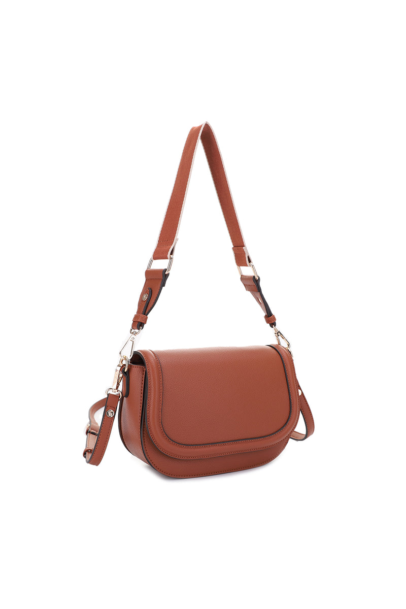 Kiana Double Strap Flap Shoulder Crossbody Bag