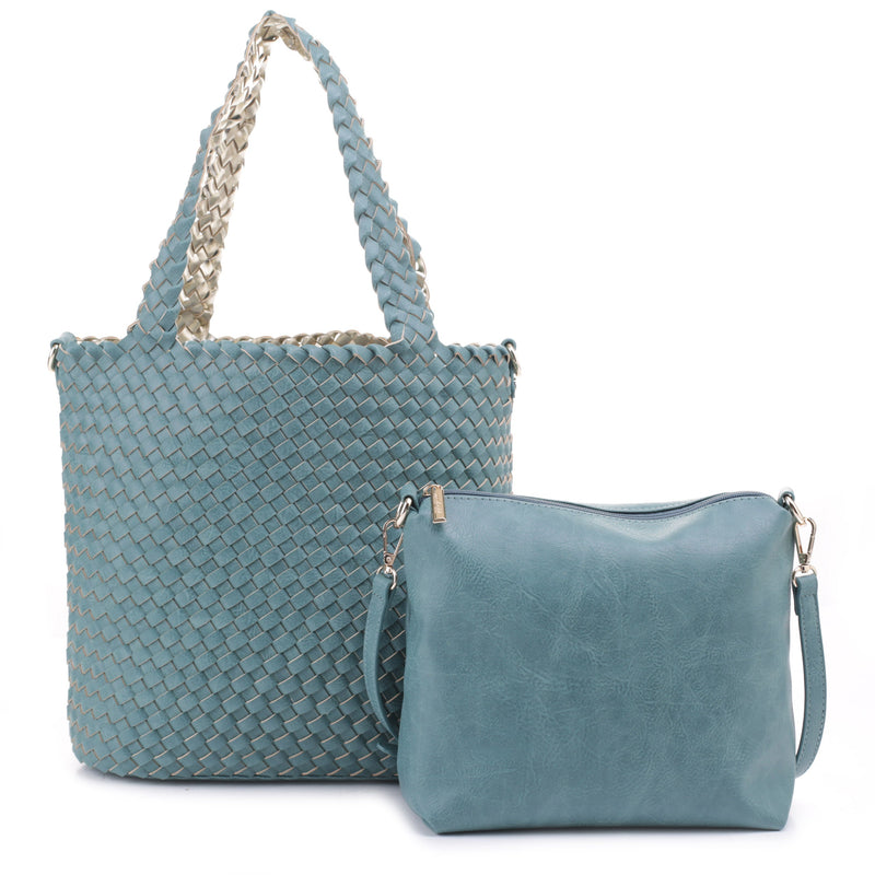 Ray 2 Piece Set Woven Tote